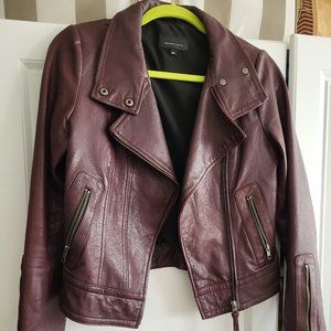 Mackage Burgundy Leather Jacket